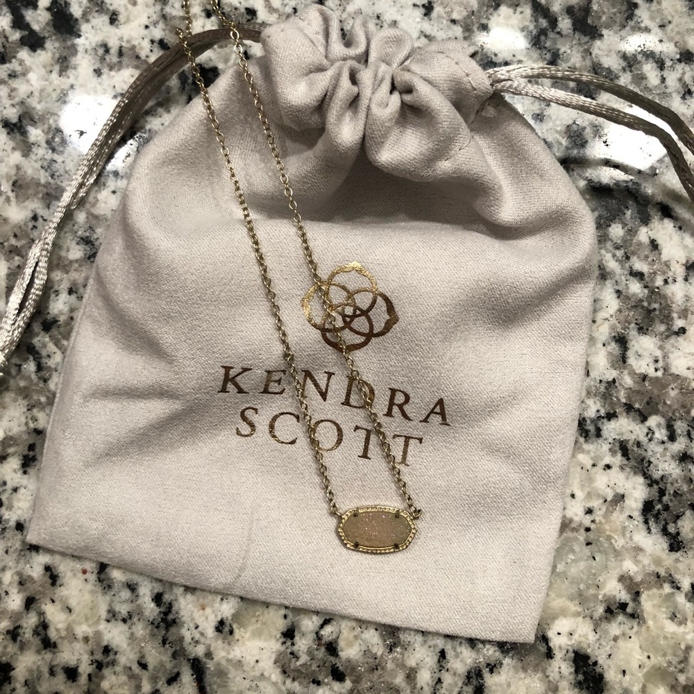 Kendra Scott Elisa Necklace - White Druzy